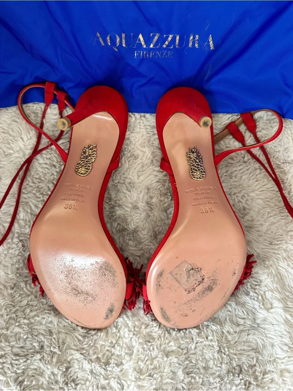 Aquazzura Wild Thing Suede Sandals